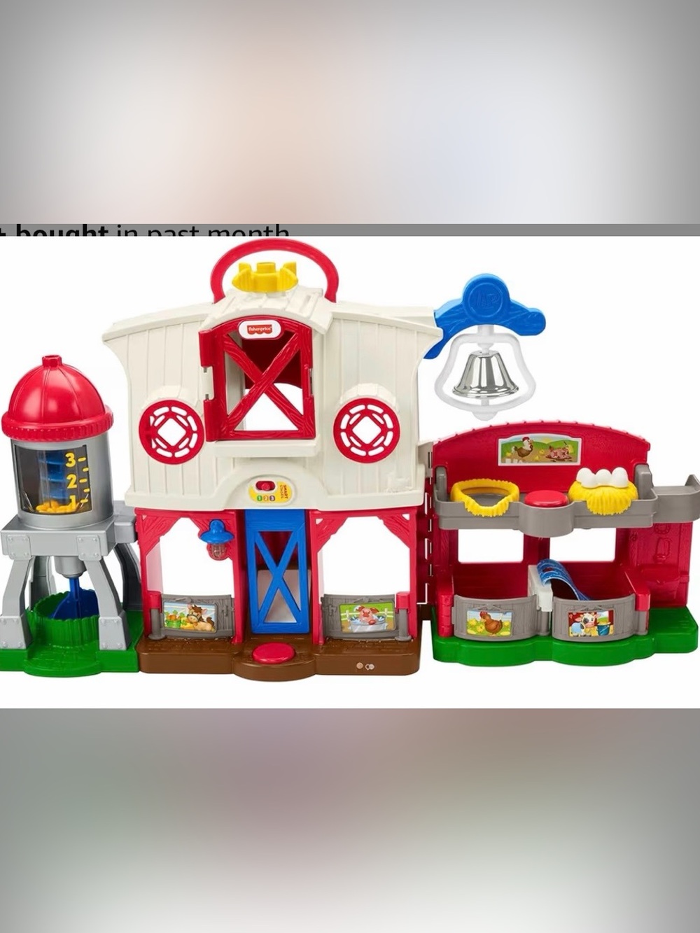 Fisher-Price Little People Caring for Animals Farm playset with cow